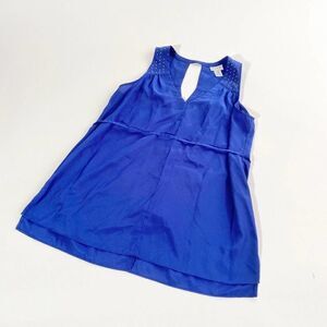 Motherhood maternity cobalt blue studded tank top